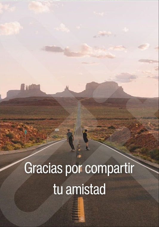 Tarjeta de Saludo Gracias Amistad