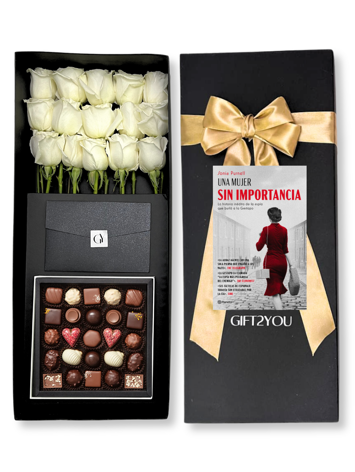 Libro 15 Rosas Caja 25 Bombones