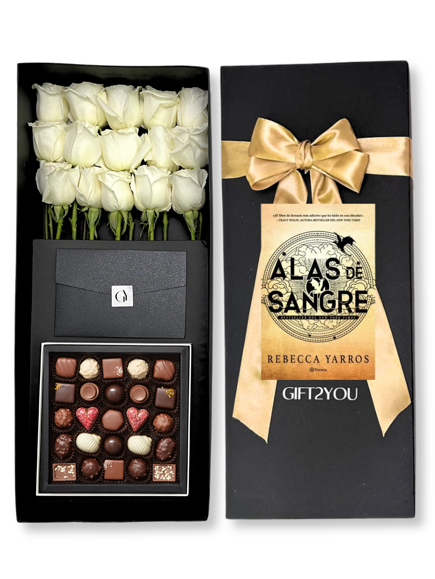 Libro 15 Rosas Caja 25 Bombones