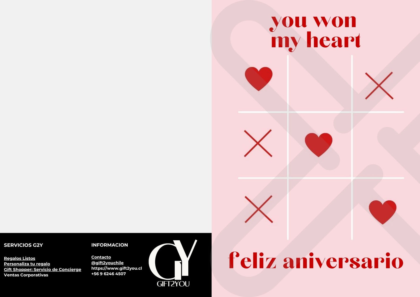 Tarjeta de Saludo You Won My Heart