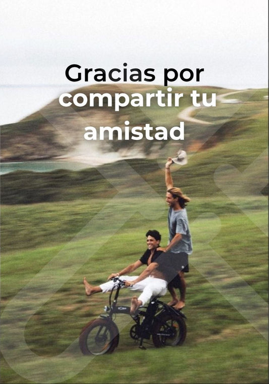 Tarjeta de Saludo Gracias Amistad Paisaje