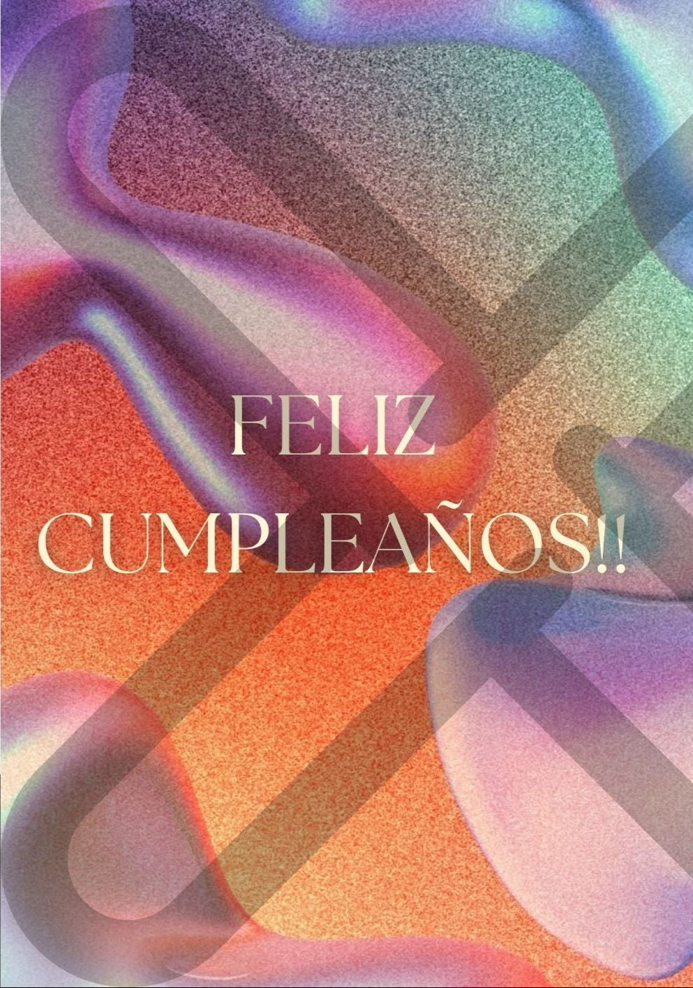 Tarjeta de Saludo Cumpleaños Abstracta