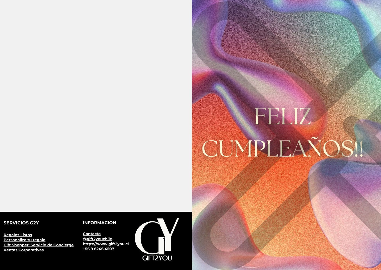 Tarjeta de Saludo Cumpleaños Abstracta