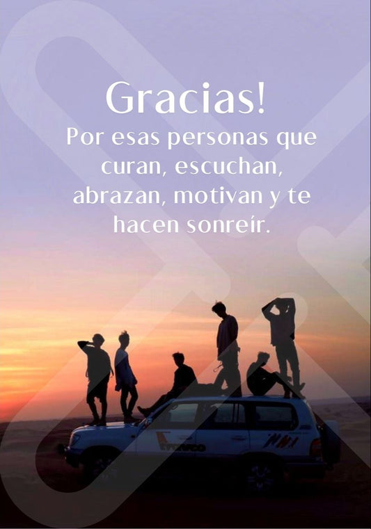 Tarjeta de Saludo Gracias!