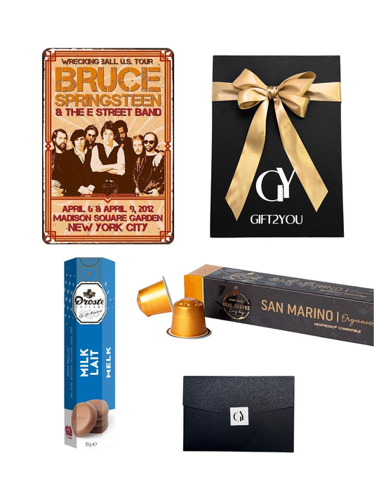 Gift Box Bruce Springsteen – Café Orgánico y Chocolates de Leche
