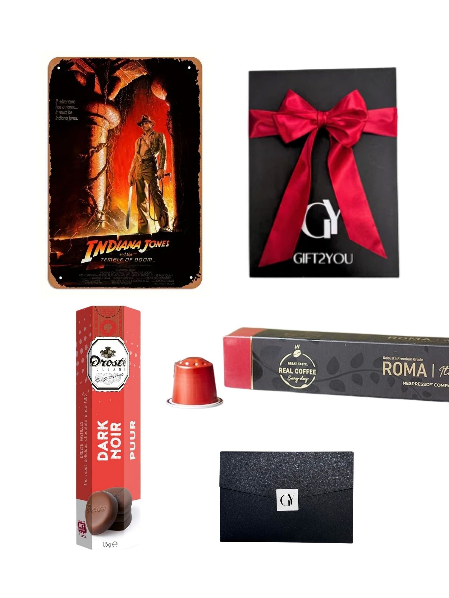 Gift Box Indiana Jones – Café Intenso y Chocolates Negros
