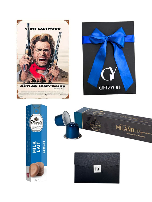 Gift Box Josey Wales – Café Fuerte y Chocolates de Leche