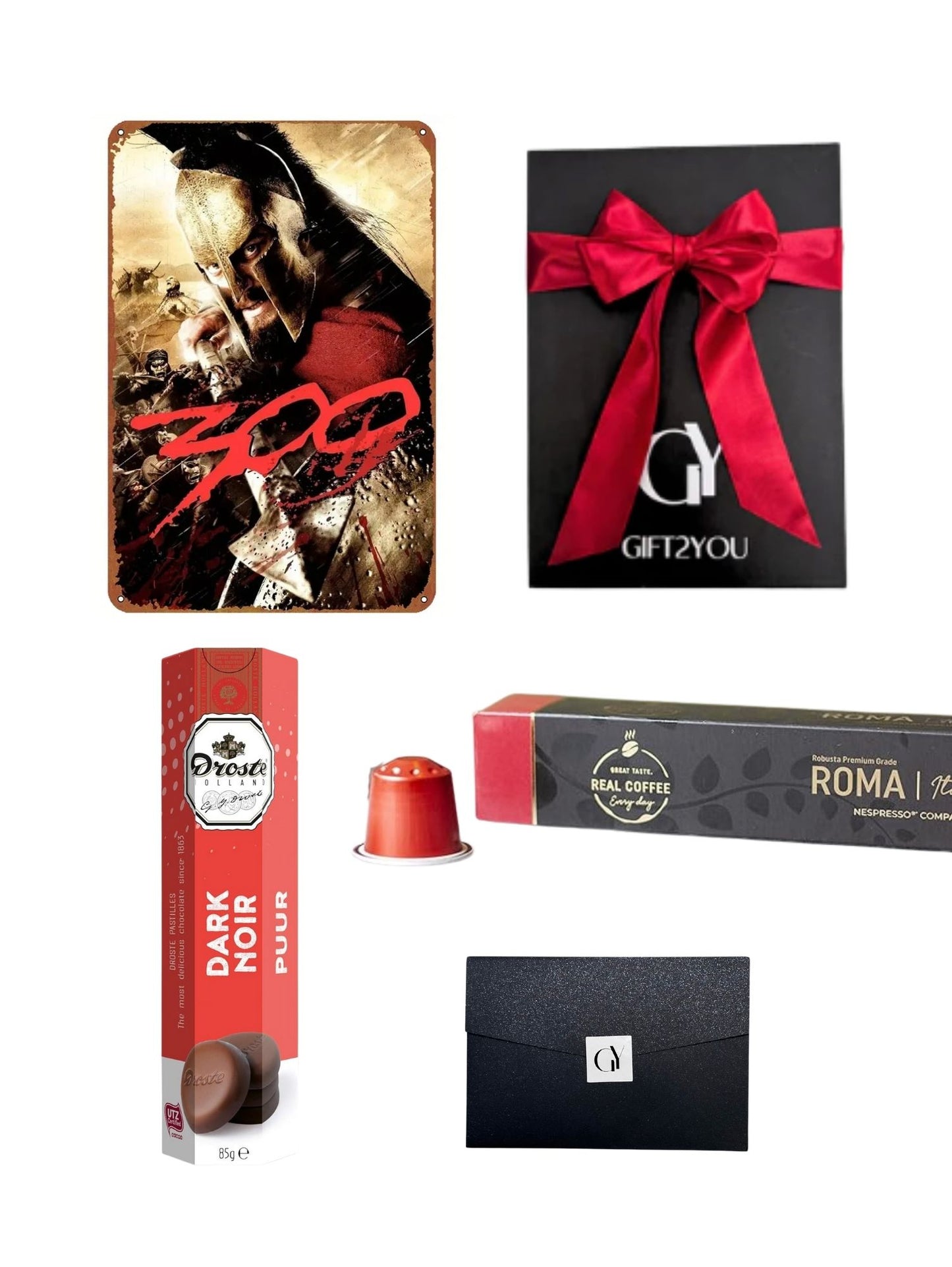 Gift Box 300 – Café Intenso y Chocolates Negros