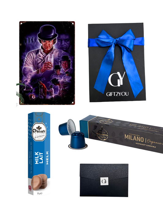 Gift Box La Naranja Mecánica – Café con Cápsulas Milano y Chocolates