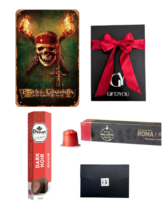 Gift Box Piratas del Caribe – Café Roma Extra Strong y Chocolates