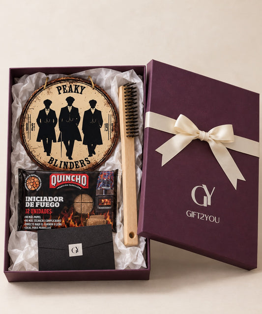 Gift Box Peaky Blinders – Parrilla con Iniciador y Cepillo