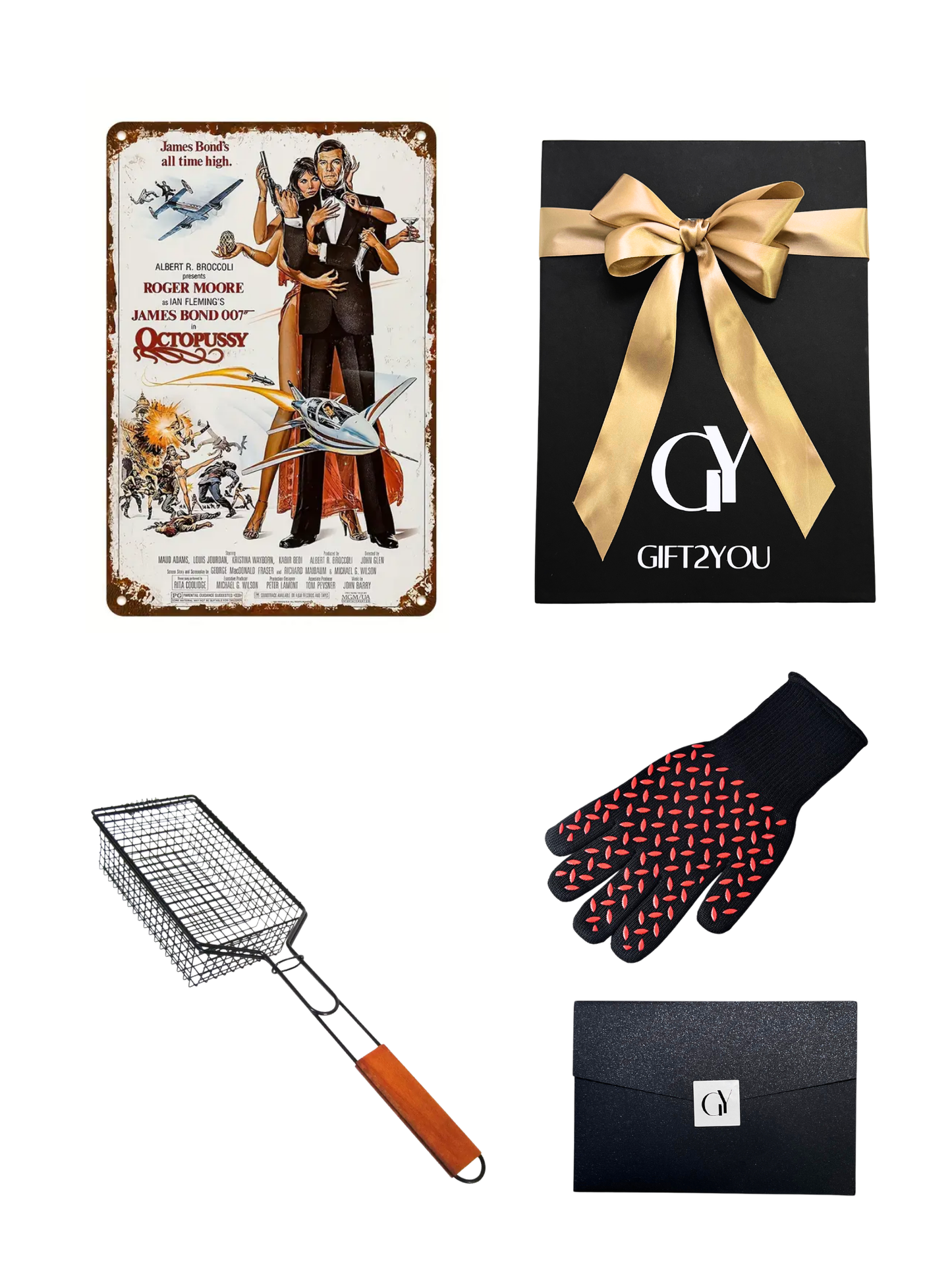 Gift Box Bond Octopussy – Parrilla con Guante y Canastillo