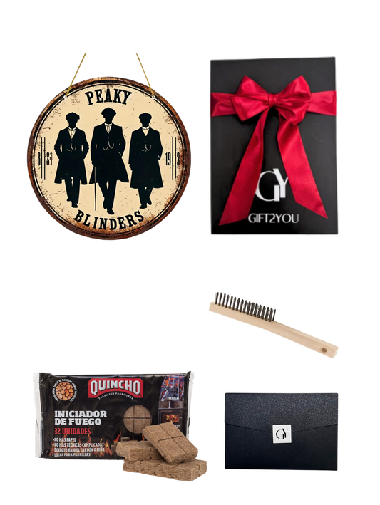 Gift Box Peaky Blinders – Parrilla con Iniciador y Cepillo