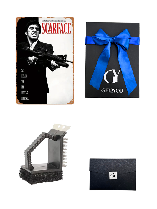 Gift Box Scarface – Parrilla con Iniciador y Cepillo L
