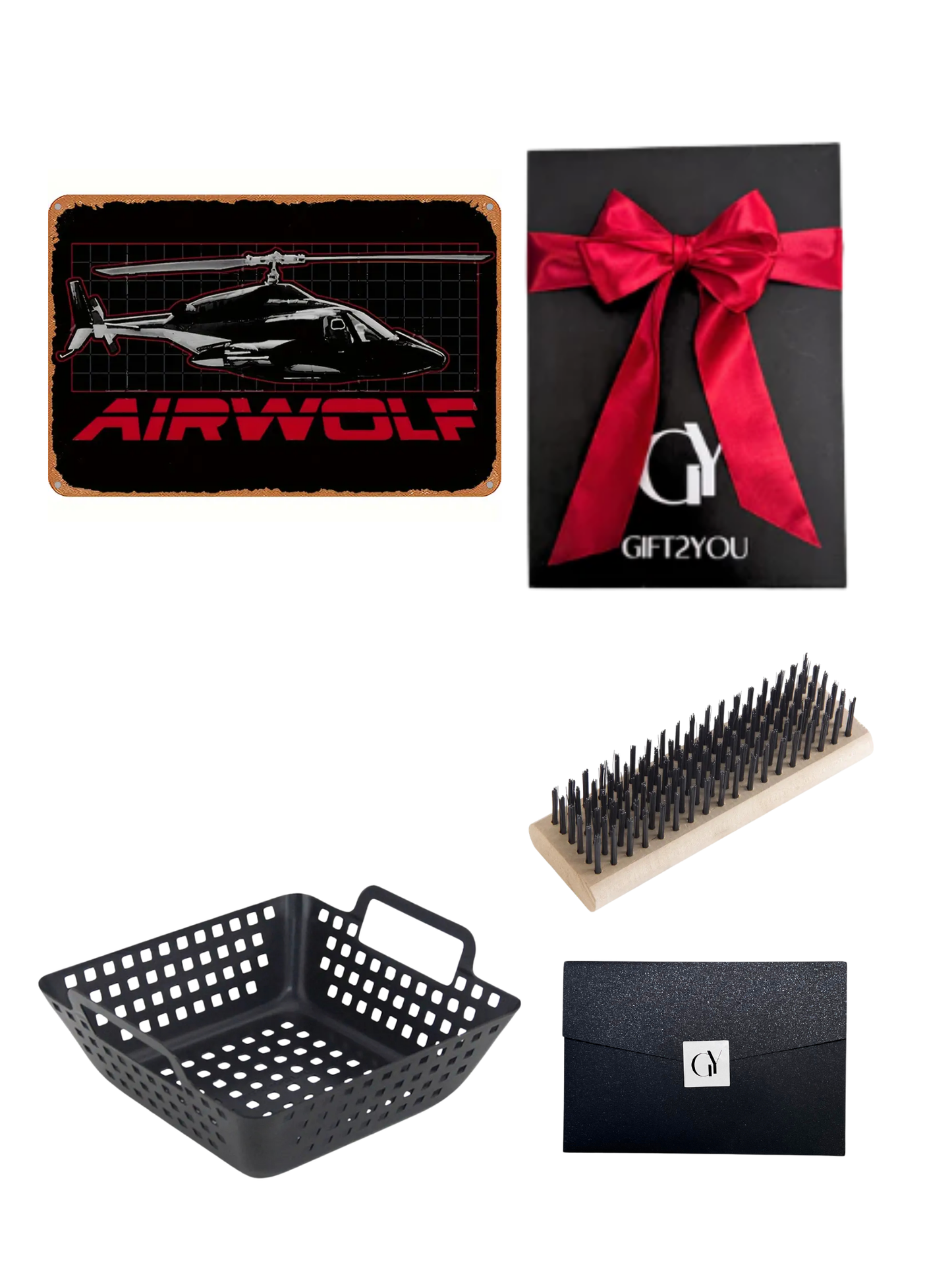 Gift Box Airwolf – Parrilla con Canasta y Escobilla