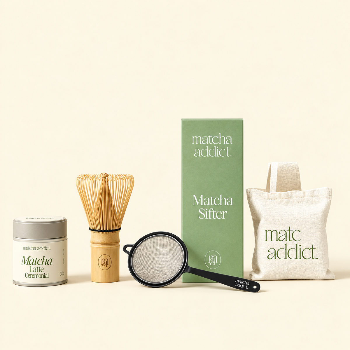 Gift Box Matcha & Rosas – Kit de Matcha, Chocolates y Flores
